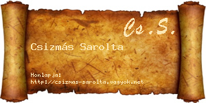 Csizmás Sarolta névjegykártya
