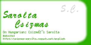 sarolta csizmas business card